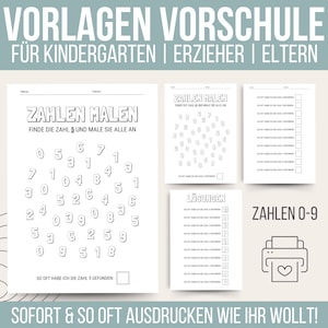 Preschool templates | Kindergarten templates | Elementary school worksheets preschool | Templates for kindergarten teachers | PDF for immediate printing