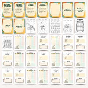 Finanz-Workbook für Kinder | Geld verstehen lernen | Budgetplaner Grundschule | Spar-Challenges Kinder | Einnahmen & Ausgaben Tracker | PDF
