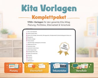Early Childhood Educator Folder & Portfolio Templates for Daycare Centers – 1700+ Kindergarten Documents for Project Planning, Parent Involvement, Nursery and Preschool