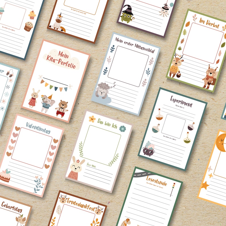 Der Kindergarten-Portfolio-Ordner: Ein Schatz voller Erinnerungen und Entwicklung – mit kostenlosen Ausmalbildern!