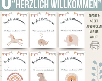 Kindergarten Templates Welcome Boho | Daycare Portfolio | Nursery Portfolio Templates Educator | Preschool Portfolio Kindergarten | PDF
