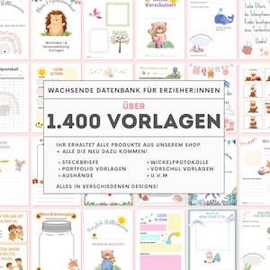 1400+ Educator Templates | Daycare Portfolio | Kindergarten Portfolio Templates | Kindergarten Portfolio | Kindergarten Educator Folder Templates