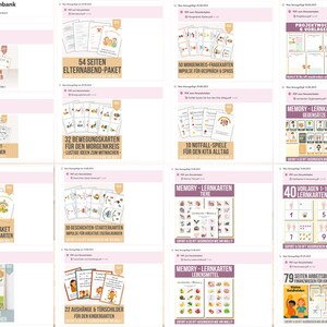 Kindergarten Vorlagen WACHSENDE DATENBANK | schon 1700+ Vorlagen enthalten | Kita Portfolio Kindergarten | Steckbriefe, Portfolio Ordner