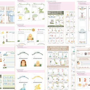 Kindergarten Vorlagen WACHSENDE DATENBANK | schon 1700+ Vorlagen enthalten | Kita Portfolio Kindergarten | Steckbriefe, Portfolio Ordner