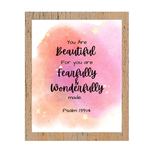 Fearfully & Wonderfully Made Wall Art Decor, Kid Room or Nursery