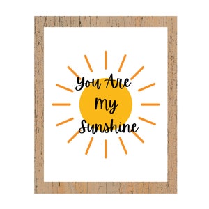 You Are My Sunshine Wall Art,  Nursery Decor