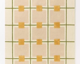 Handmade Tufted Wool Area Rug: Taupe Modern Rug - Anthropologie Style