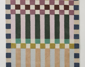 Wool Area Rug: Hand Tufted Woolen Rugs, Hand-Tufted Modern Rug 9x12 Ft