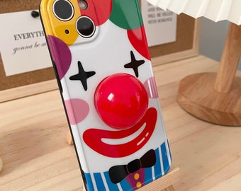 Funny Clown Halloween Exclusive Unique Kawaii Aesthetic Designer Phone Case iPhone Cases,iPhone 15 14,13,12,11 mini, Samsung Android Case