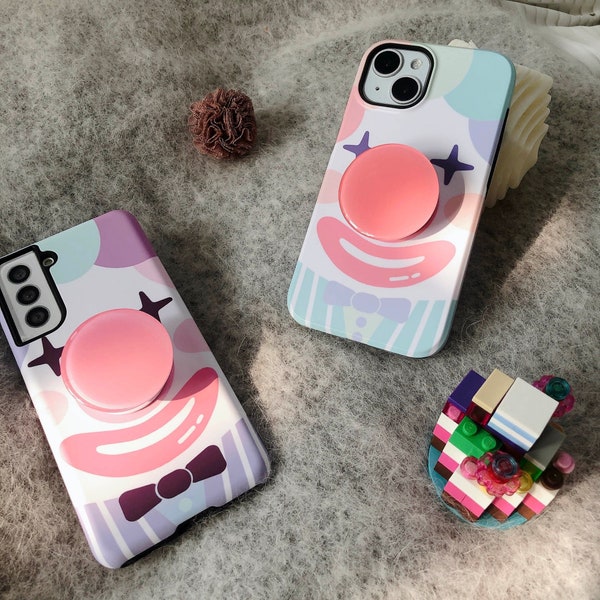 Exclusive Pastel Funny Clown Unique Kawaii Aesthetic Designer Phone Case iPhone Cases,iPhone 15 14,13,12,11 mini,Airpods Pro Case