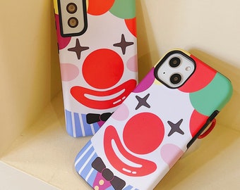 Exclusive Funny Clown Halloween Unique Kawaii Aesthetic Designer Phone Case iPhone Cases,iPhone 14,13,12,11 mini,Airpods Pro Case