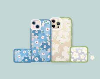 Coque iPhone 14/13/12/11 Pastel Iris Flowers, Samsung Galaxy 23/22/21/20, Samsung Note, Google Pixel, Airpods Pro Case, iPad Case pro mini