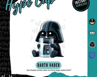 Darth Vader Hype Cup | Twitch Bit Cup | Stream Decorations | Star Wars Bit Cup