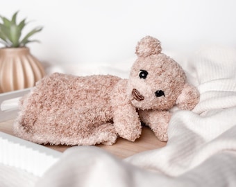 Padrão de crochê para cobertor de urso | Padrão de crochê amigurumi em PDF para manta de pelúcia de urso | padrão de crochê para imprimir em holandês + inglês