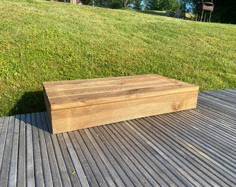 Holztrittstufe 75x40x12cm für außen zur Landschaftsgestaltung, langlebig, imprägniert, gehobelt, DIY