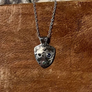Camo Style Shield Pendant
