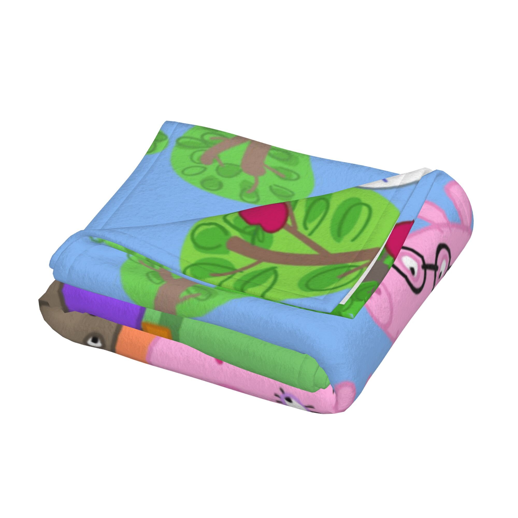 Custom Name Peppa Pig Blanket Personalized Flannel Throw Etsy