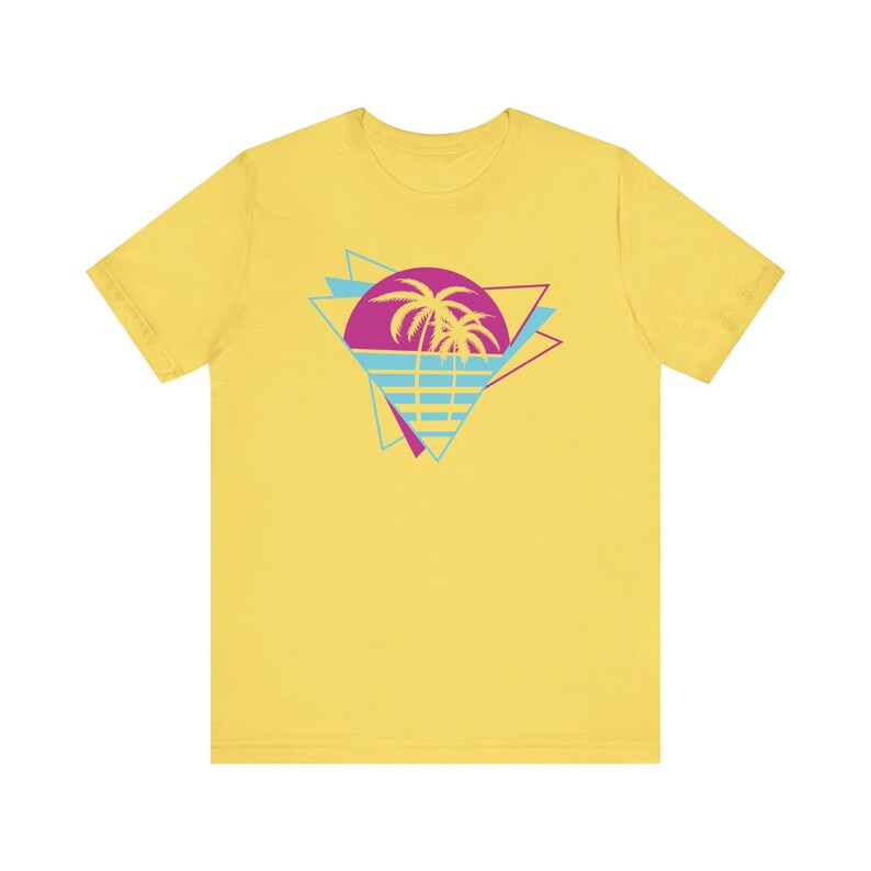 Palm Tree Retro 80s Vacation, Retro Sunshine Shirt, Sun Rays Tshirt