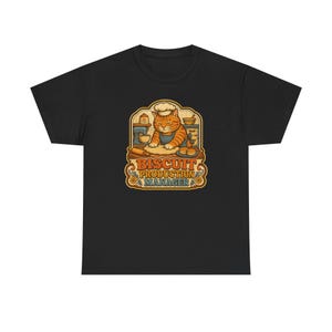 Biscuit Production Manager Shirt, Funny Kneading Cat Tee, Retro Baker Cat T-Shirt, Cat Mom Gift, Cute Pet Humor