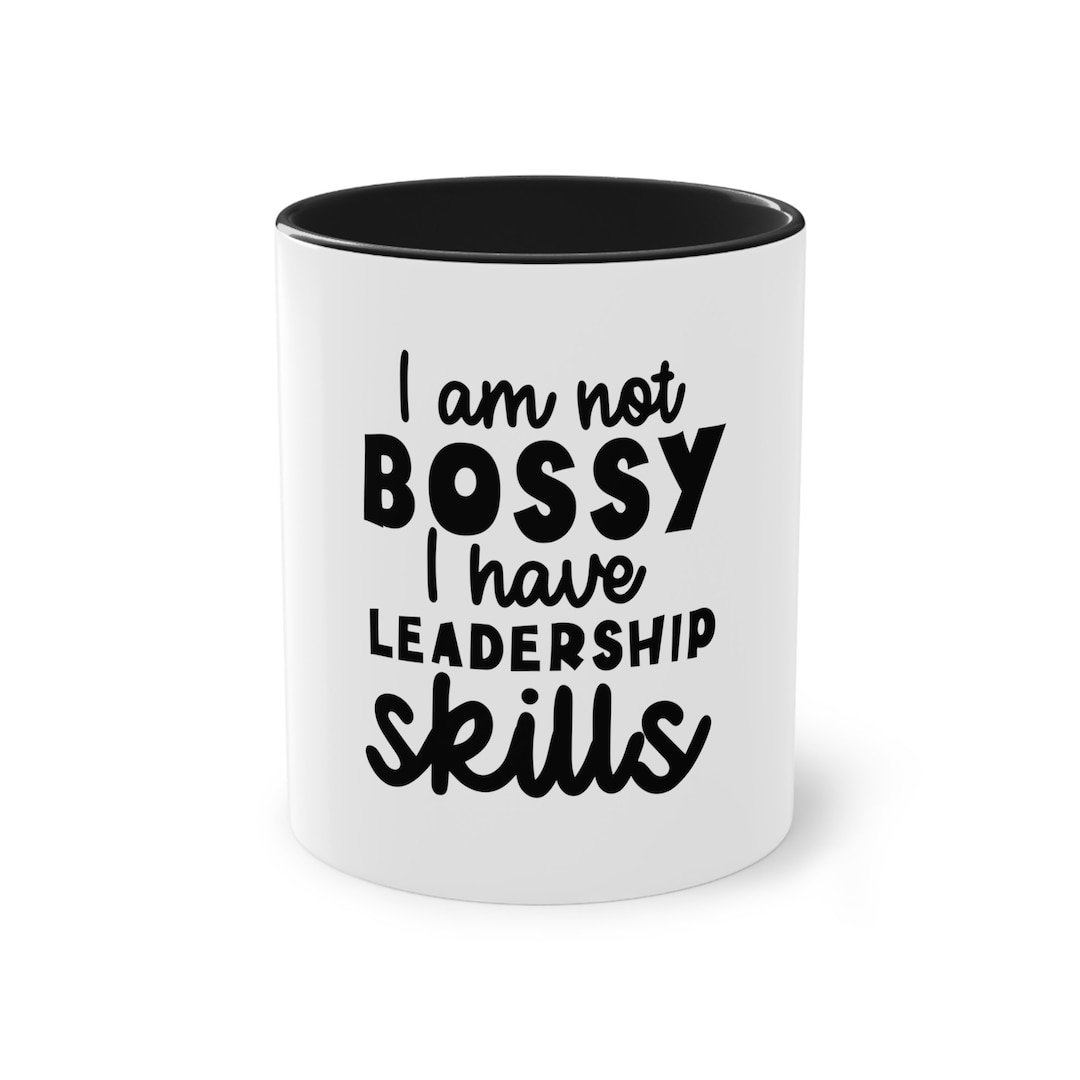 Mug 11oz Humoristique "A Few Words To Describe My Boss" - Cadeau Bureau Noël