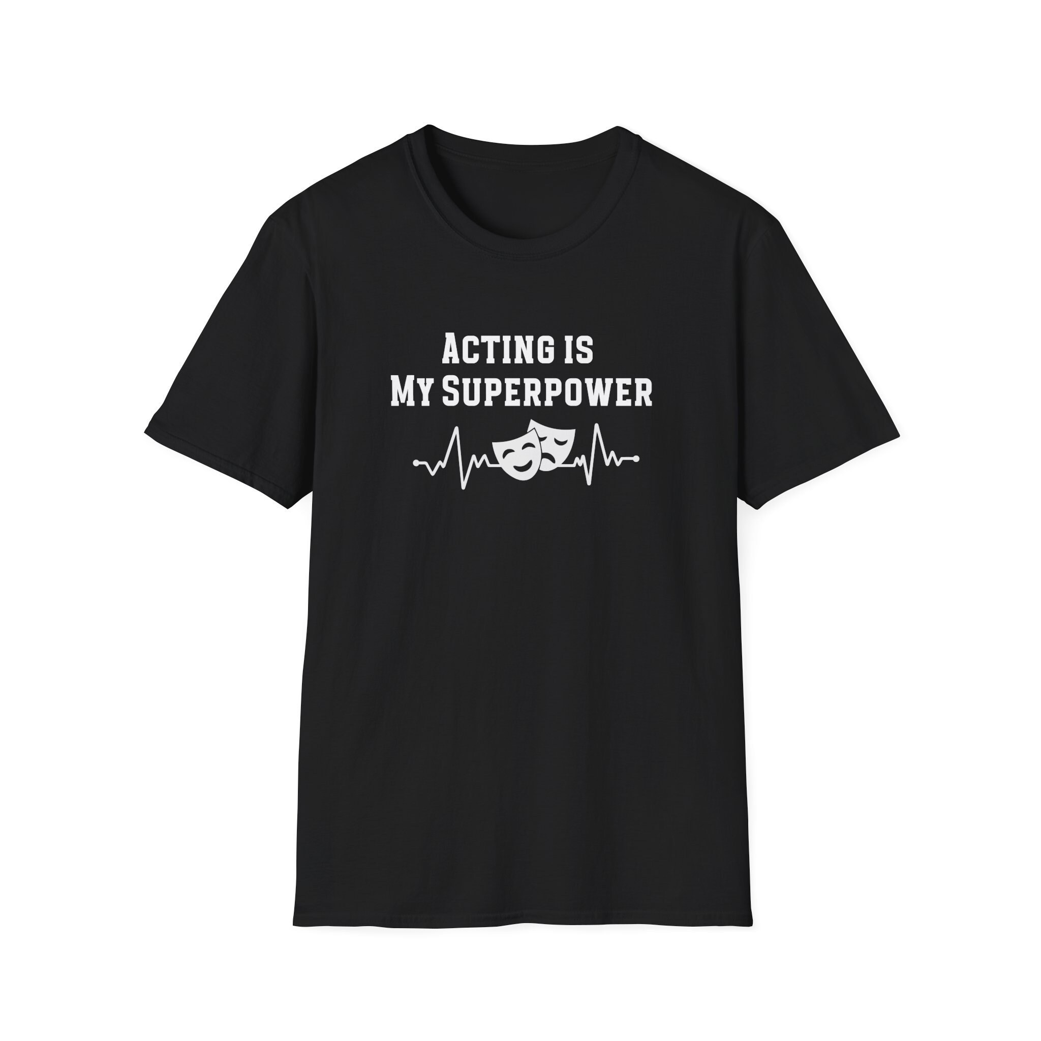 Theatermaskers Hartslag Shirt, Theaterliefhebber Shirt, Drama Maskers T-shirt, Theatermasker T-shirt, Theaterliefde Shirt, Acteur Maskers Shirt, Acteur T-shirt