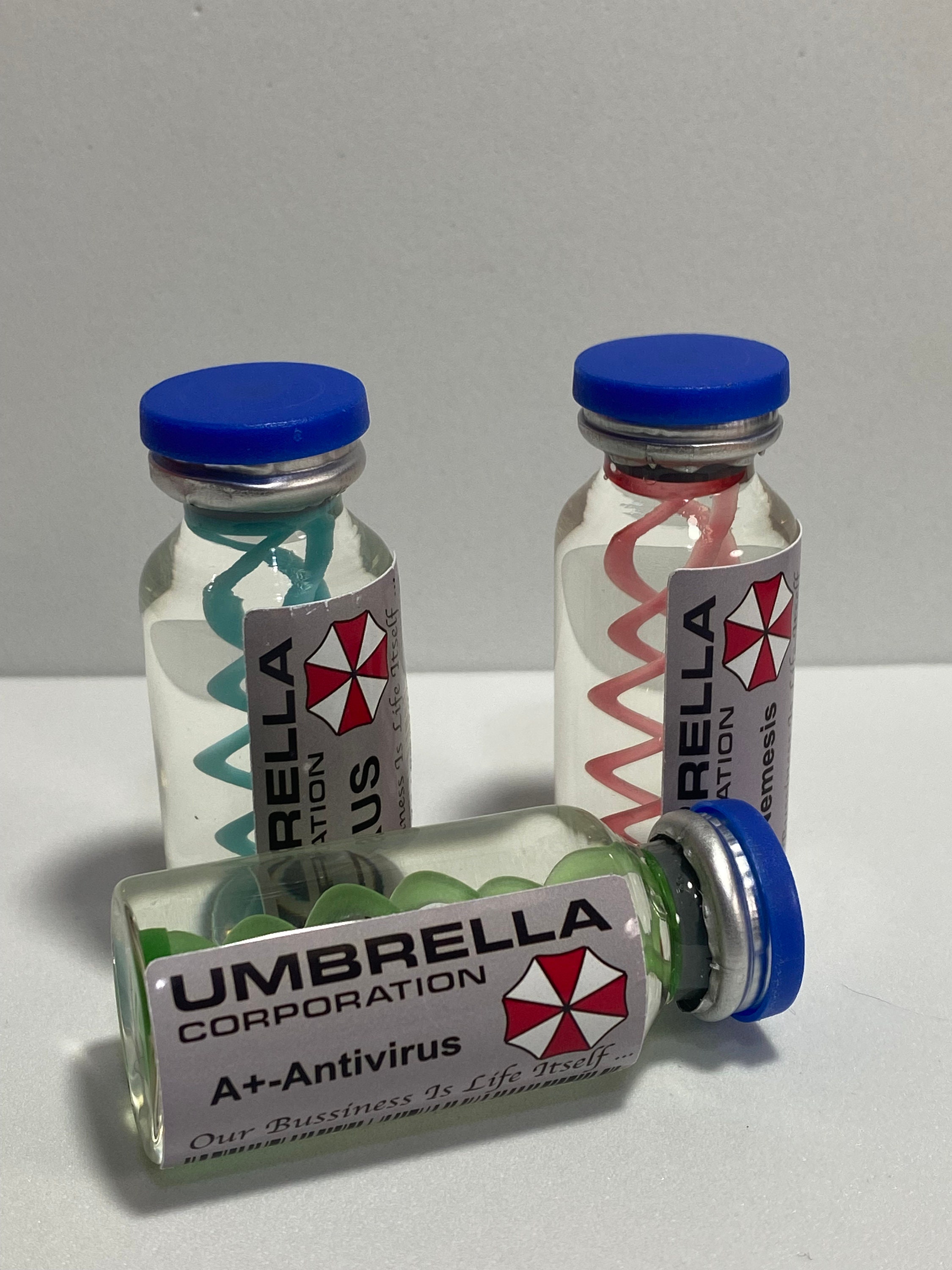 Trio Vials Resident Evil Etsy