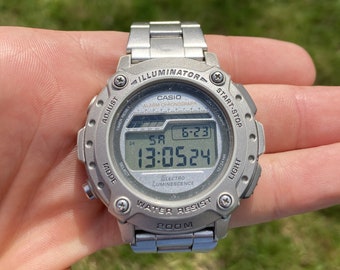 Vintage Casio Illuminator analog 90er Jahre wasserbeständig