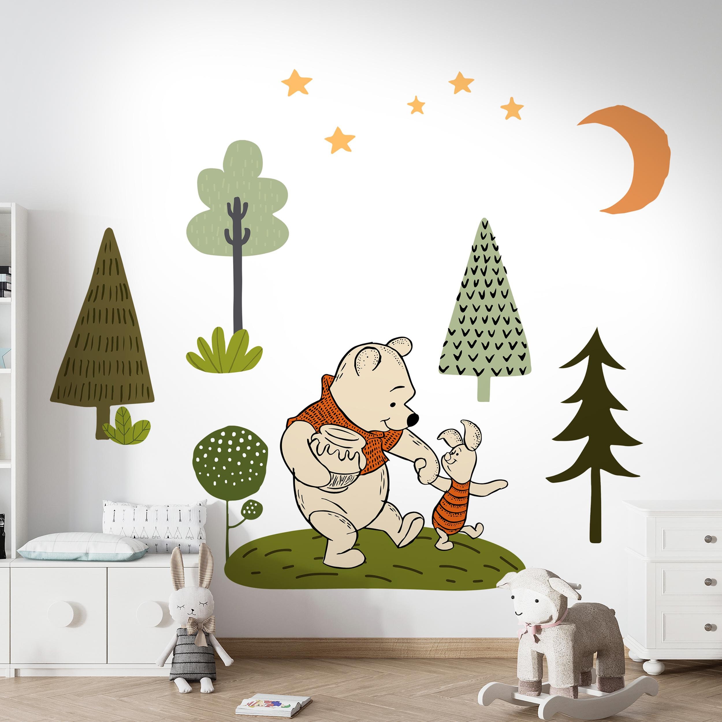 Adhesivo De Pared Para Habitación Infantil De Winnie The Pooh, 50 Cm X