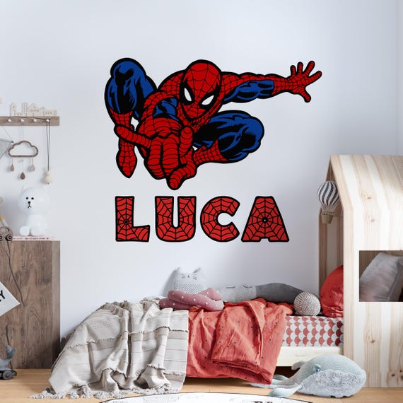 Personalized Bat Superhero Wall Decal - Custom Name Vinyl Sticker For Kids Room Decor