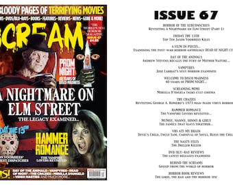 Horror Magazine / Scream Magazine / Issue 67 / Elm Street / Friday 13th / Jason Voorhees / Vampyres / George A. Romero / Vampire Lovers