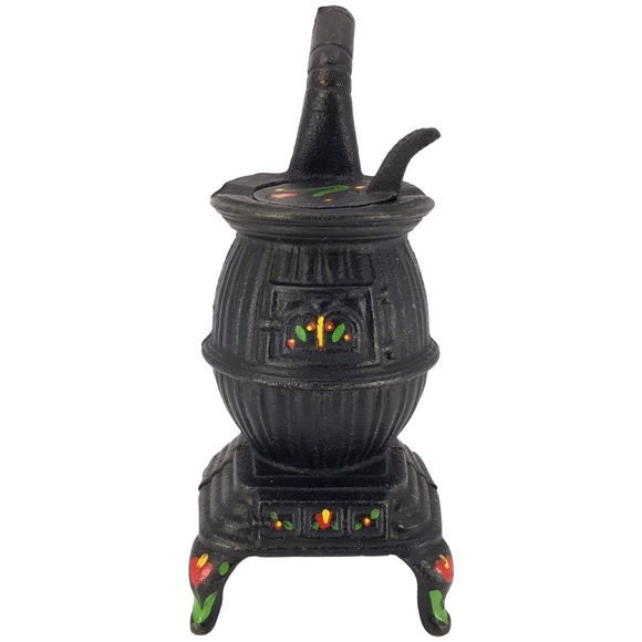 Vintage cast iron toy stove with 2 pots – Kedry gift store