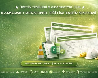 Employee Training Matrix Excel | Production Facility | Food Safety Compliance Template