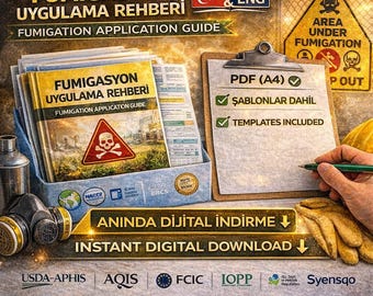 Guia Bilíngue TR/EN de Fumigação | Treinamento em Fosfina, Brometo de Metila e Eco2Fume (PDF)