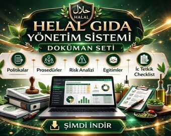 Turkish Halal Food Management System Kit | OIC/SMIIC 1:2019, 20+ Documents (Digital Download)