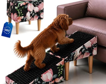 Foldable Dog Stairs: Non-Slip Pet Ramp for Couch or Bed (36cm High)