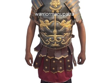 18ga Steel Medieval Armor Roman Cuirass Reenactment Knight Breastplate