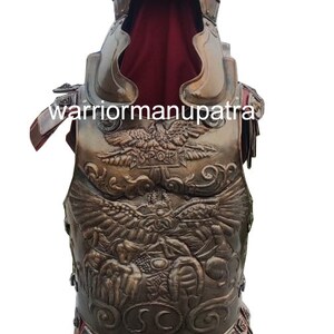 Medieval Brass Armor Roman Cuirass Reenactment Breastplate 18ga Brass ...