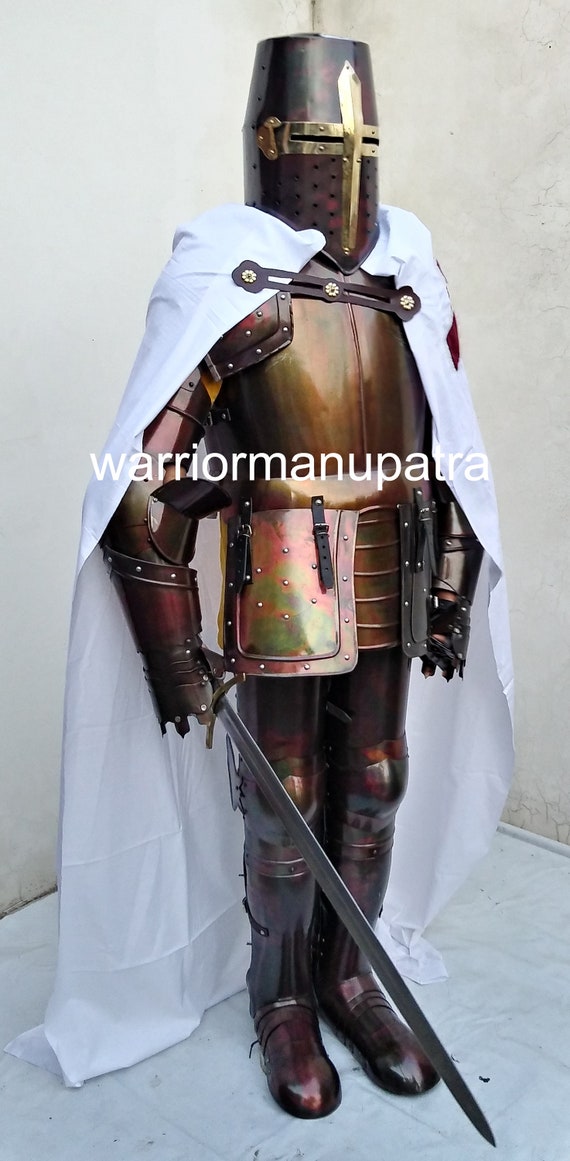 Traje de templario medieval new arrivals