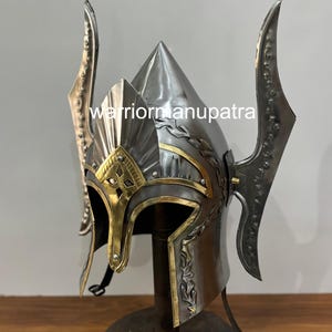 Medieval Polish Hussar Halloween Armor Costume  LARP Helmet