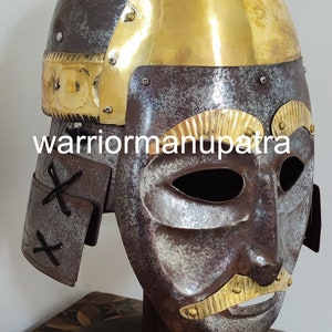 Medieval Warrior Helmet: Anglo Saxon Viking Vendel Replica