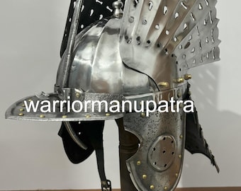 Christmas Medieval Hussar Armor Helmet With Liner 18 gage steel