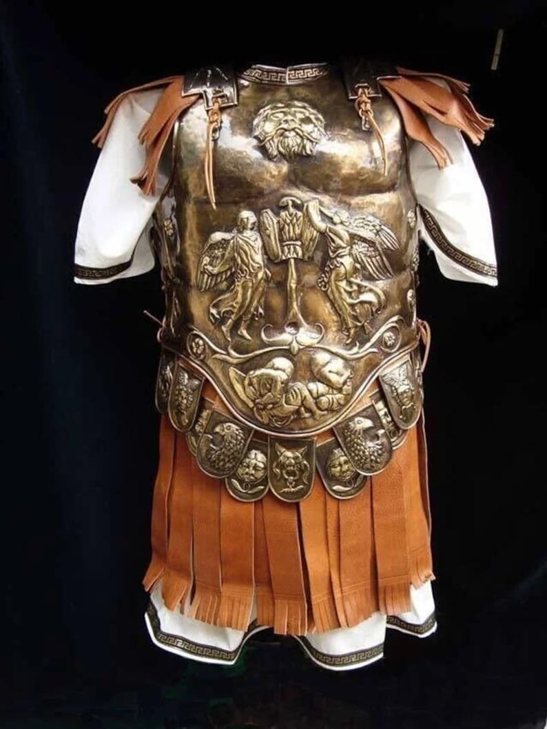 18 Guage Steel Medieval Gladiator Armor Roman Cuirass Reenactment Breastplate image 3