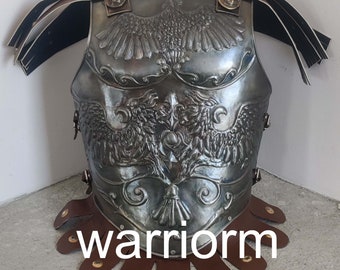 Medieval Brass Big Eagle Armor Roman Cuirass Reenactment Breastplate 18ga Brass