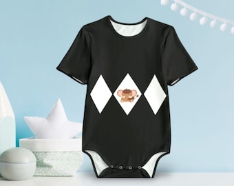AB/DL Black Dino Ranger Bodysuit