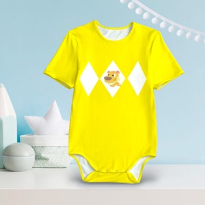 Yellow Baby Dino Adult Baby bodysuit