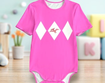 AB/DL Pink Baby Dino Ranger Bodysuit