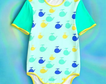 Baby Whale Adult Baby Bodysuits