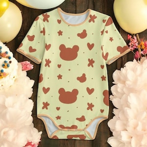 Nursery Baby Bear Adult BodysuitAll-Over Print Men&#39;s Bodysuits