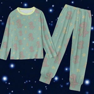 Adult Baby Purple Dino Pajamas