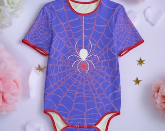 Bodysuits de telaraña para adultos y bebés